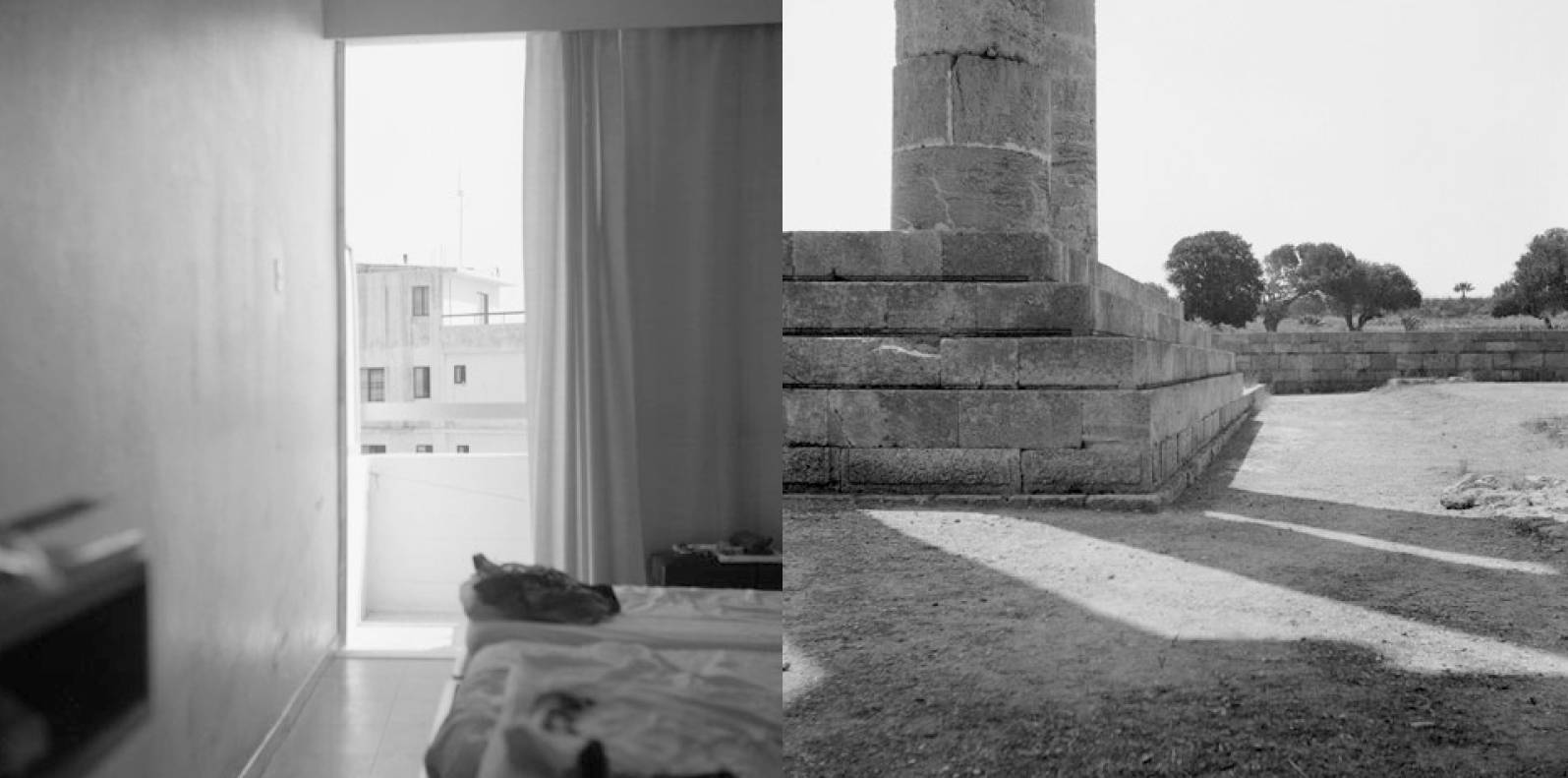 Z cyklu Pokoje a cesty, Rhodos, 1994, fotografie, Flexaret IV, digi-tisk, 500 x 1000 mm