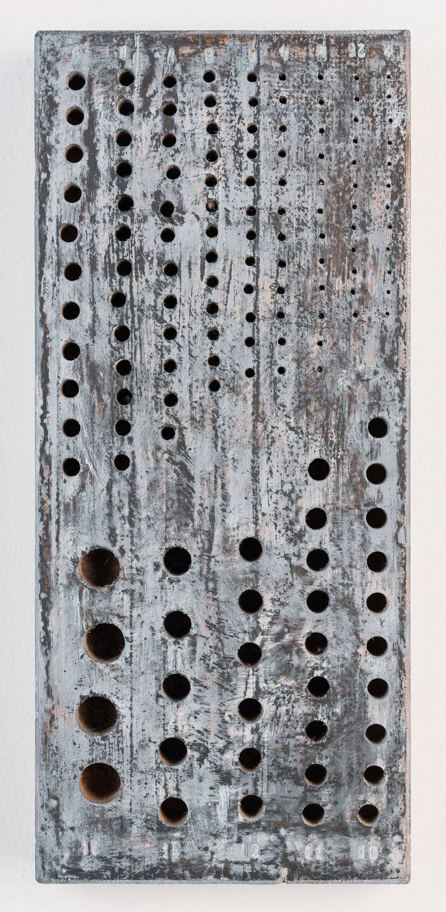 Z cyklu Šablony a kódy – Město v zahradách, 2020, 17,5 x 40 x 4 cm