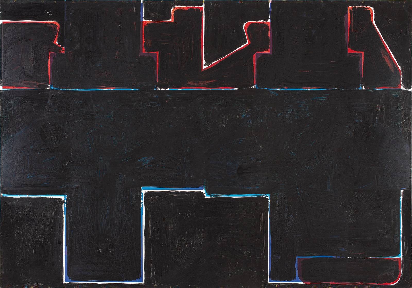 Z cyklu Makulatura, 2014, vrstvená tuš, ofsetový karton, 700 x 1000 mm