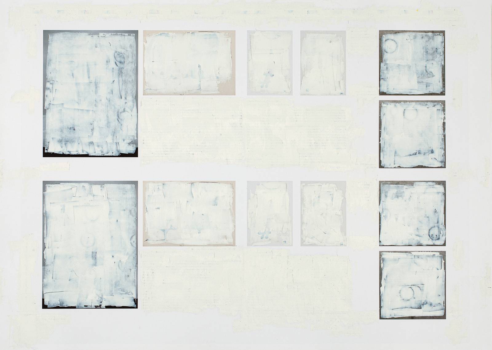 Z cyklu Makulatura, 2012, olej, ofsetový karton, 500 x 700 mm