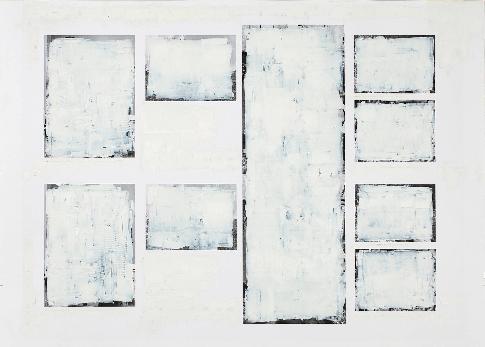 Z cyklu Makulatura, 2012, olej, ofsetový karton, 500 x 700 mm