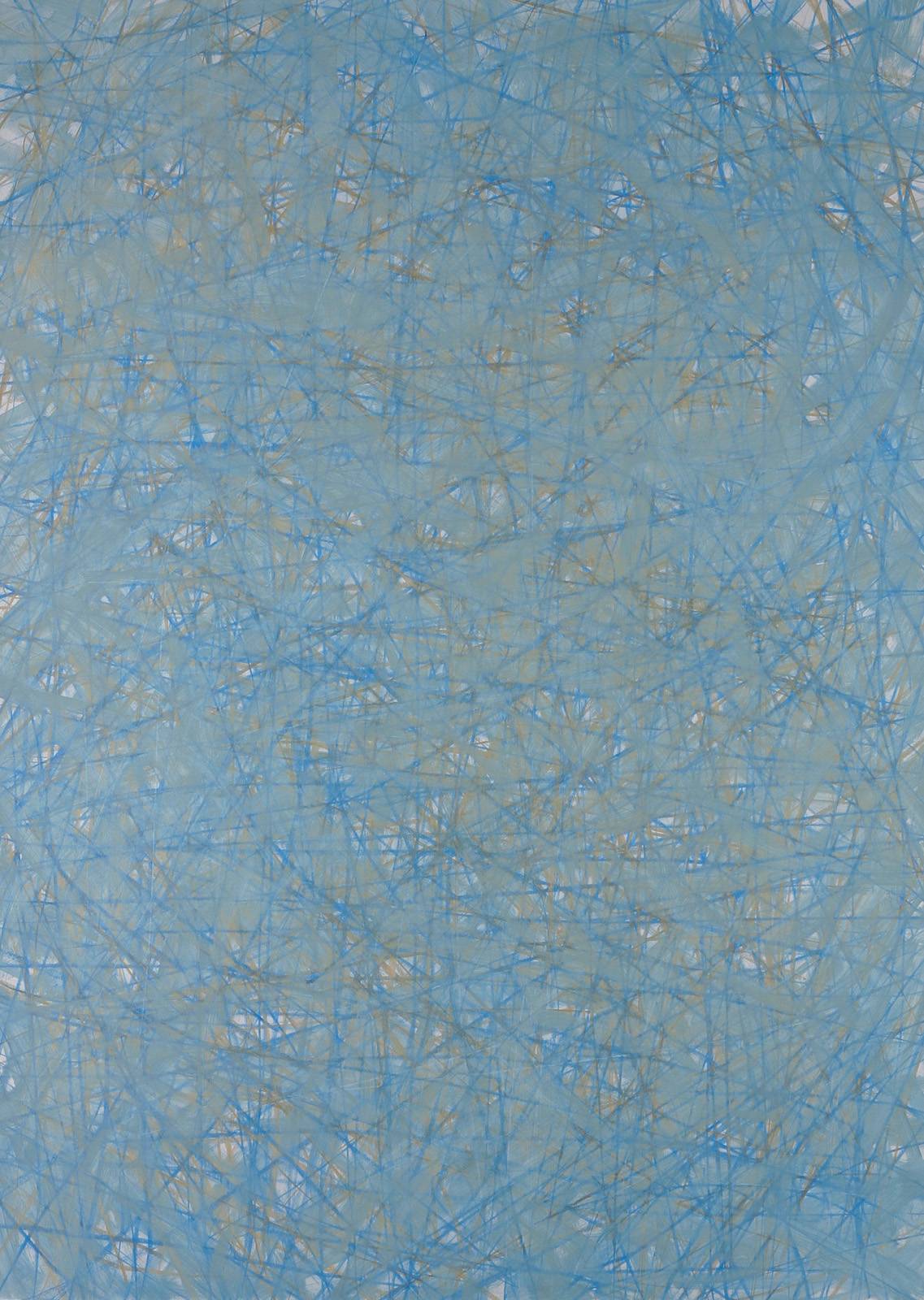 Průhledy, 2000, olej, zlatý mastný pastel, mastný pastel, grafit, karton, 1400 x 1000 mm, soukromá sbírka