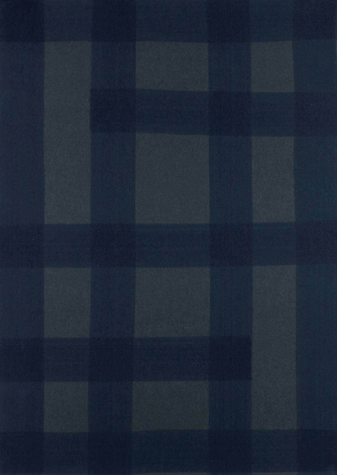 Pařížská modř na tmavé šedé, z cyklu Rastry – architektura, 2002, 700 x 500 mm