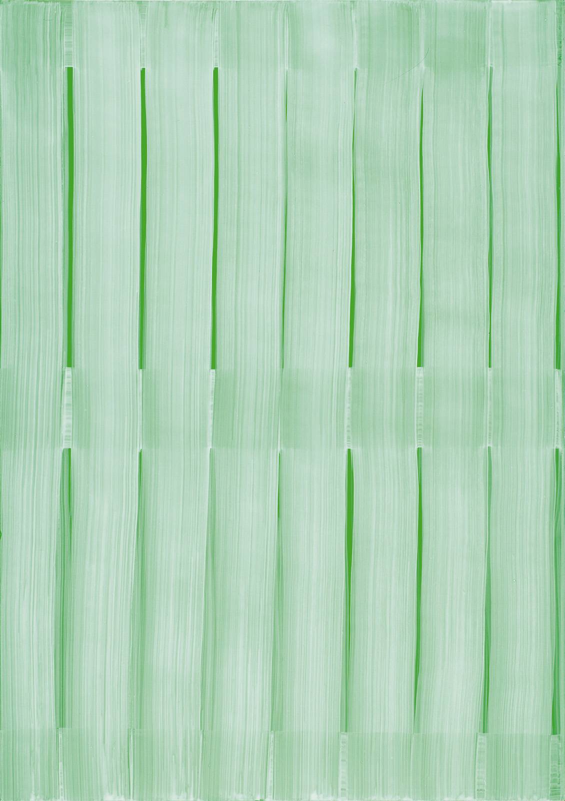 Z cyklu Zářiče, 2004, olej, reflexní karton, 680 x 480 mm