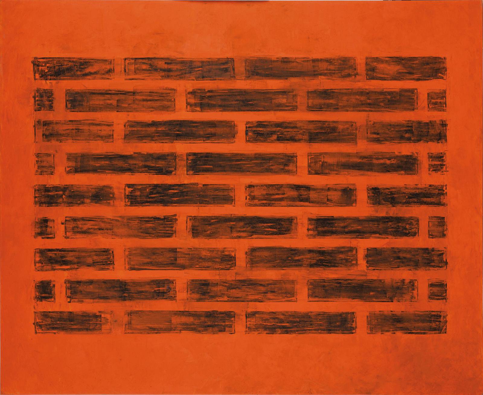 Město v zahradách, z cyklu Šablony a Kódy, 2020–2021, 100 x 121 cm