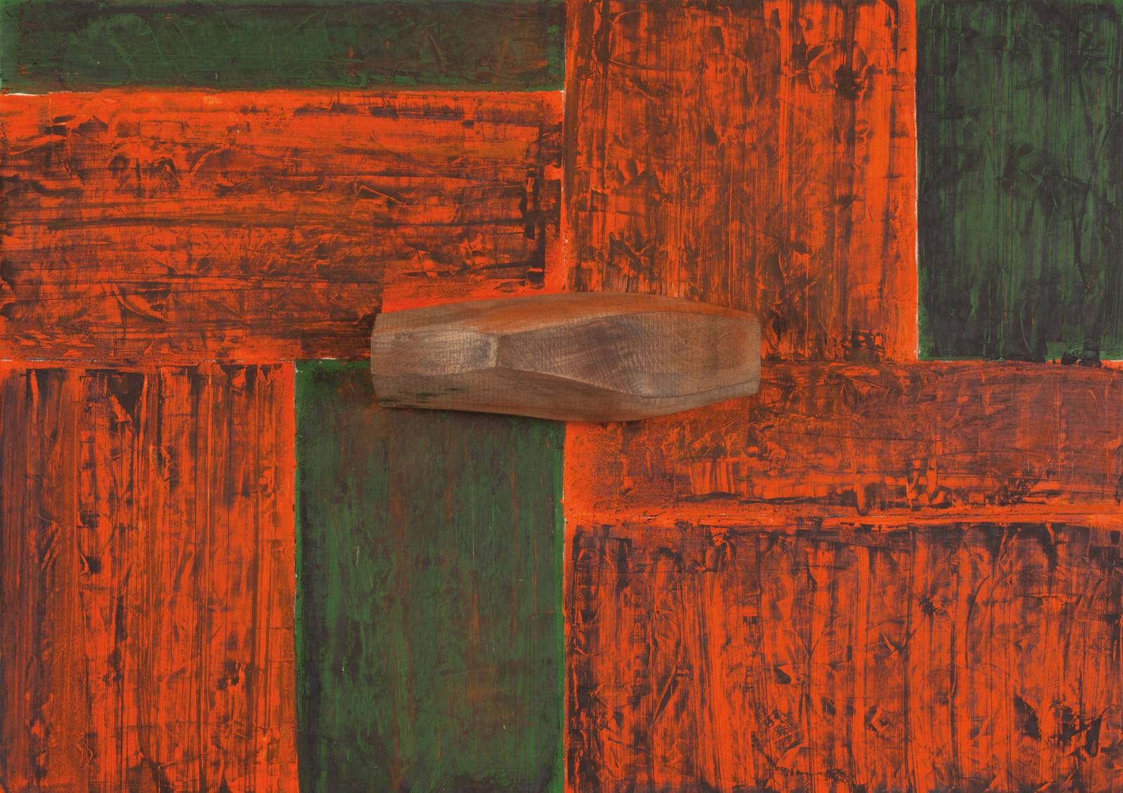 Z cyklu Město v zahradách, 2022, 50 x 70 cm