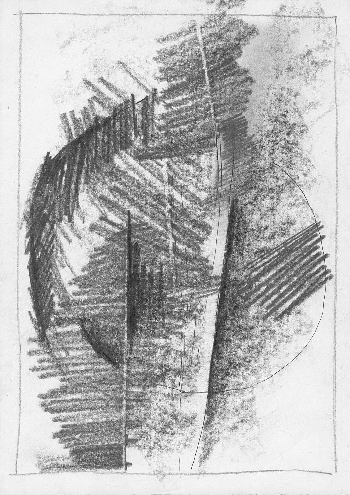 Koruna – Kmeny, 1982, tužka, papír, 297 x 210 mm