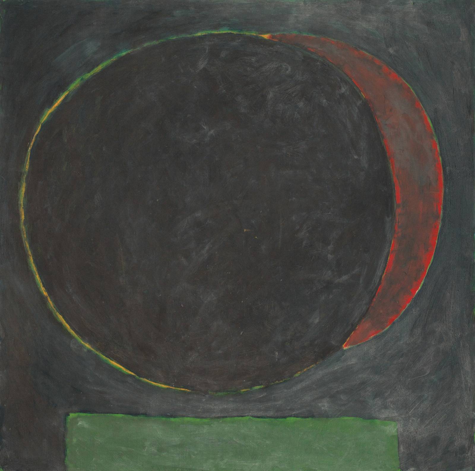 Měsíc – Zatmění, 1986, olej, plátno, 115 x 115 cm, soukromá sbírka