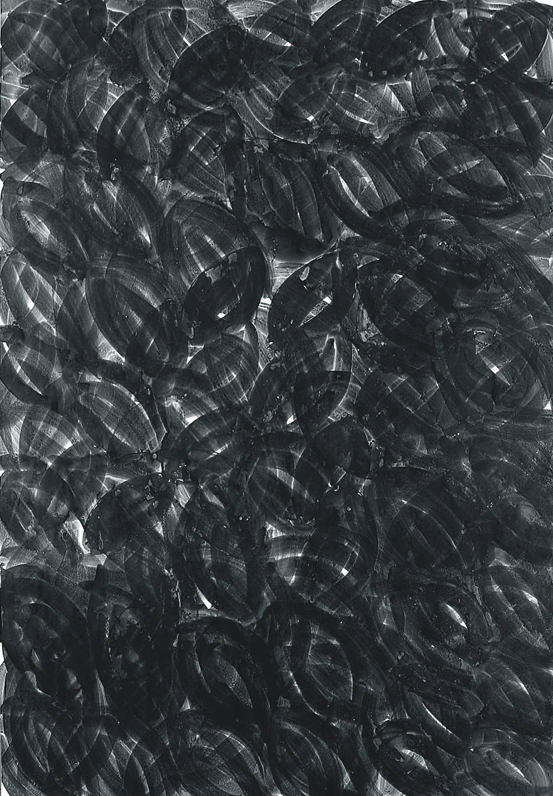 Průhledy, 2000, vrstvená tuš, karton, 1400 x 1000 mm