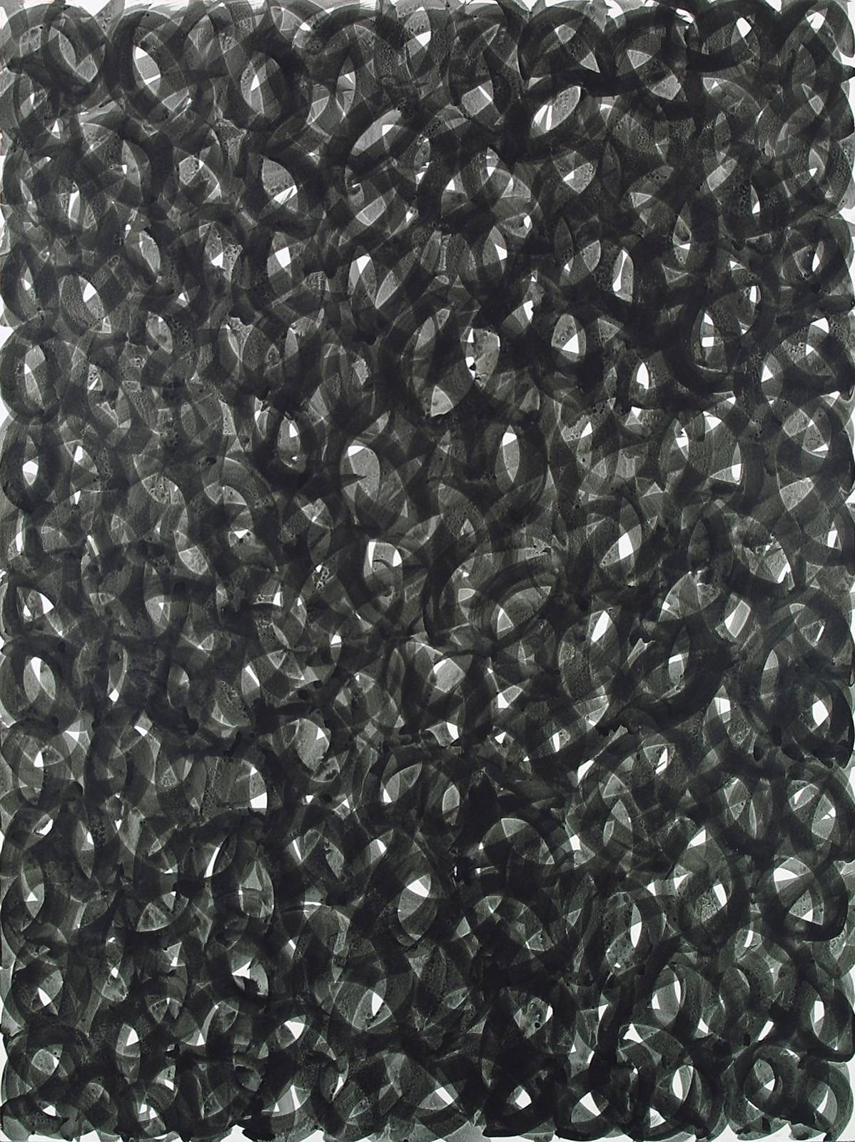 Průhledy, 2000, vrstvená tuš, karton, 1280 x 1035 mm