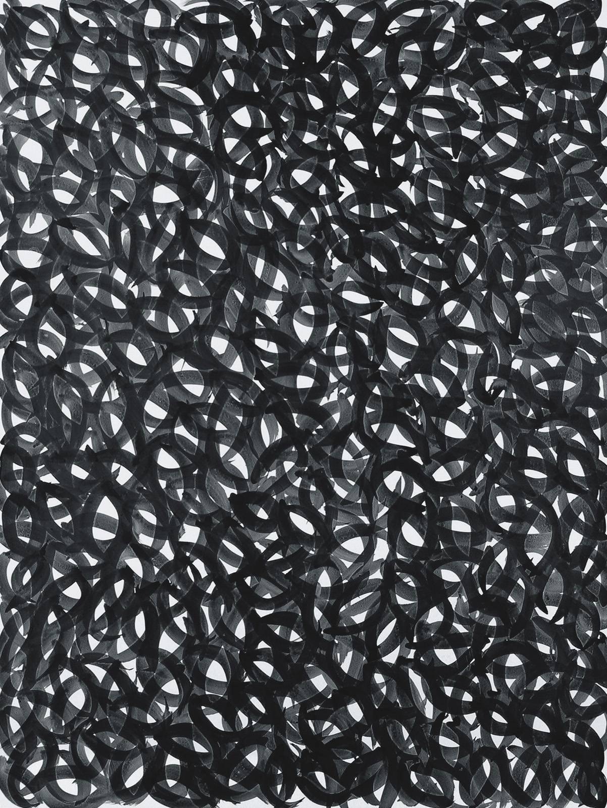 Průhledy, 2000, vrstvená tuš, karton, 1280 x 1035 mm