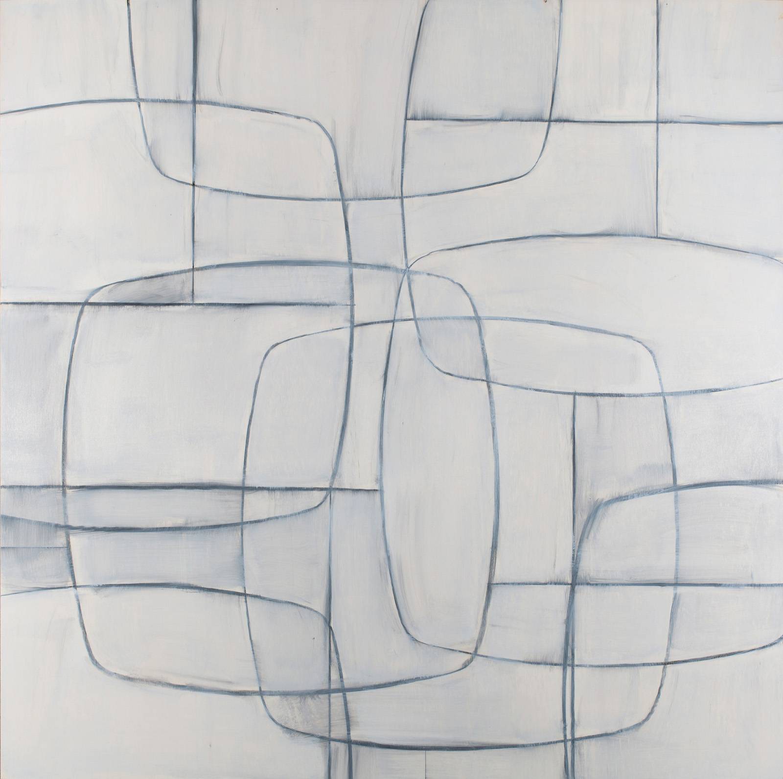U stolu – Brusel, 2024, 120 x 120 cm