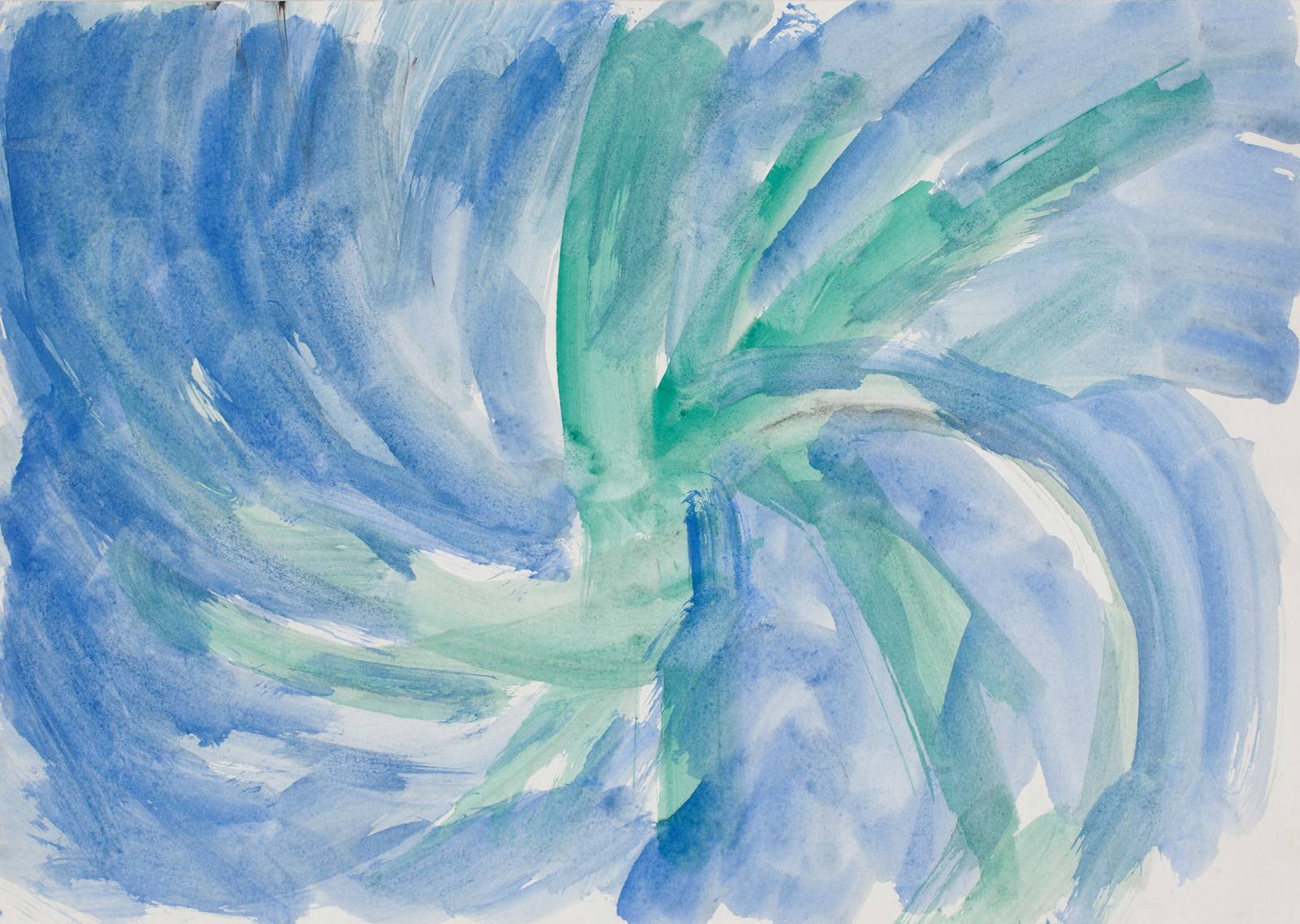 Z cyklu 36 pohledů na Malström, 1994 /dle ilustrace Harryho Clarka z roku 1919/, tuš, tužka, inkoust, akvarel, karton, 297 x 420 mm /7 variant – 36 kreseb, celkem 252 formátů/