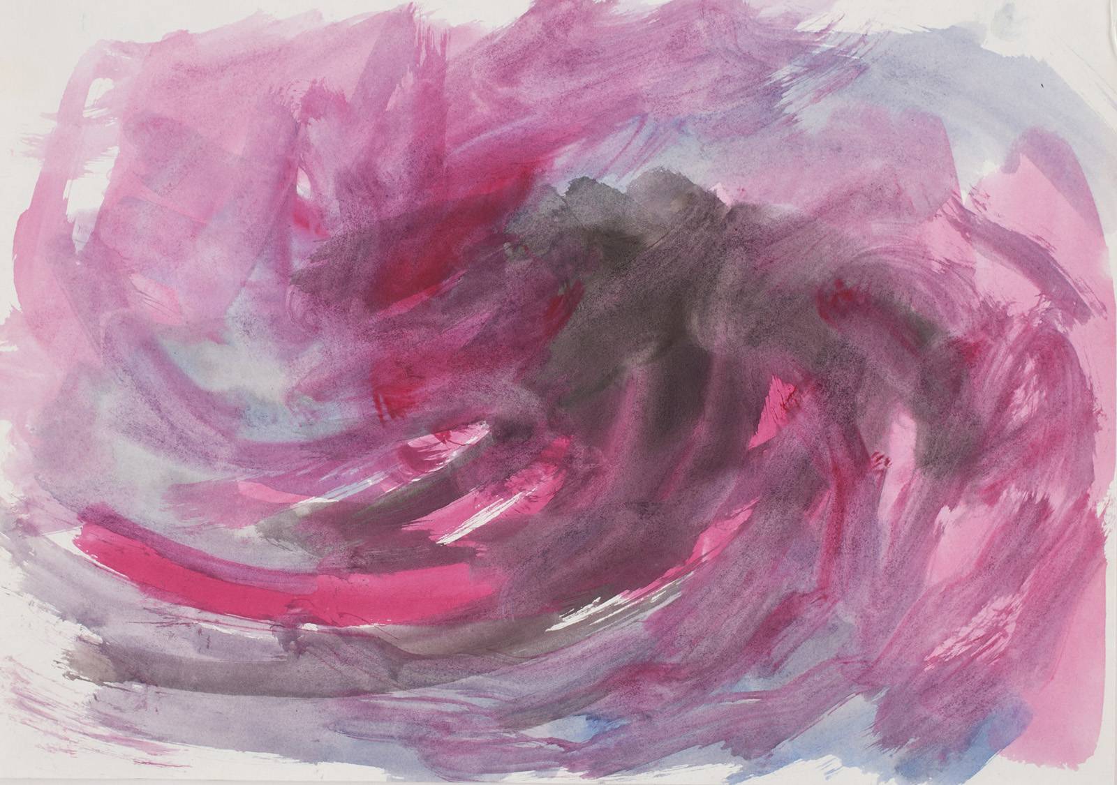 Z cyklu 36 pohledů na Malström, 1994 /dle ilustrace Harryho Clarka z roku 1919/, tuš, tužka, inkoust, akvarel, karton, 297 x 420 mm /7 variant – 36 kreseb, celkem 252 formátů/