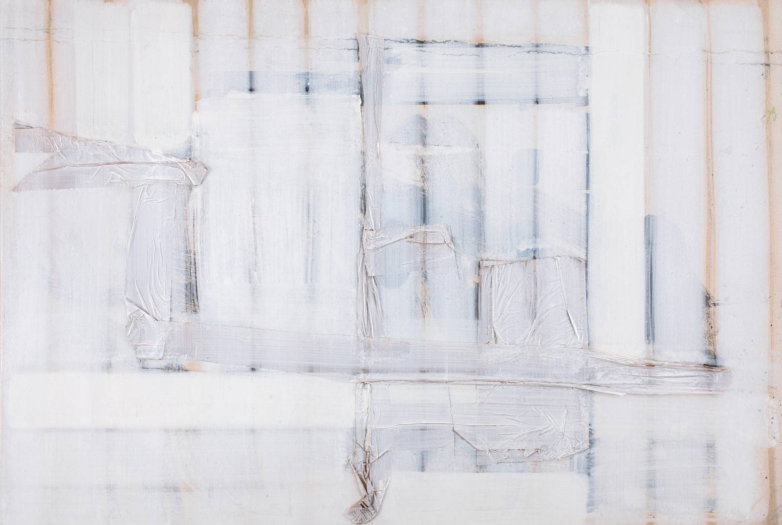 Z cyklu Město Z, 2005–2024, olej, tuš, kartonová krabice, lepící páska,  594 x 841 mm