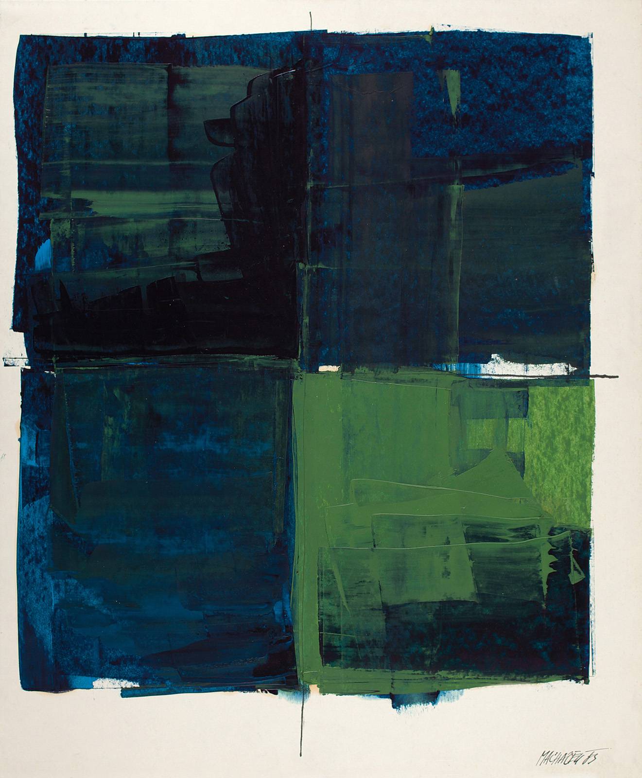 Bez názvu, 1983, olej, tuš, karton, 500 x 600 mm