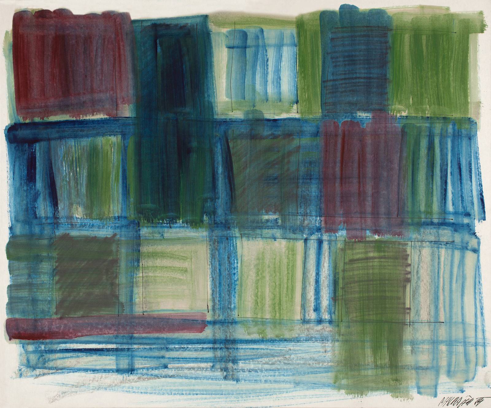 Město, 1984, 500 x 600 mm