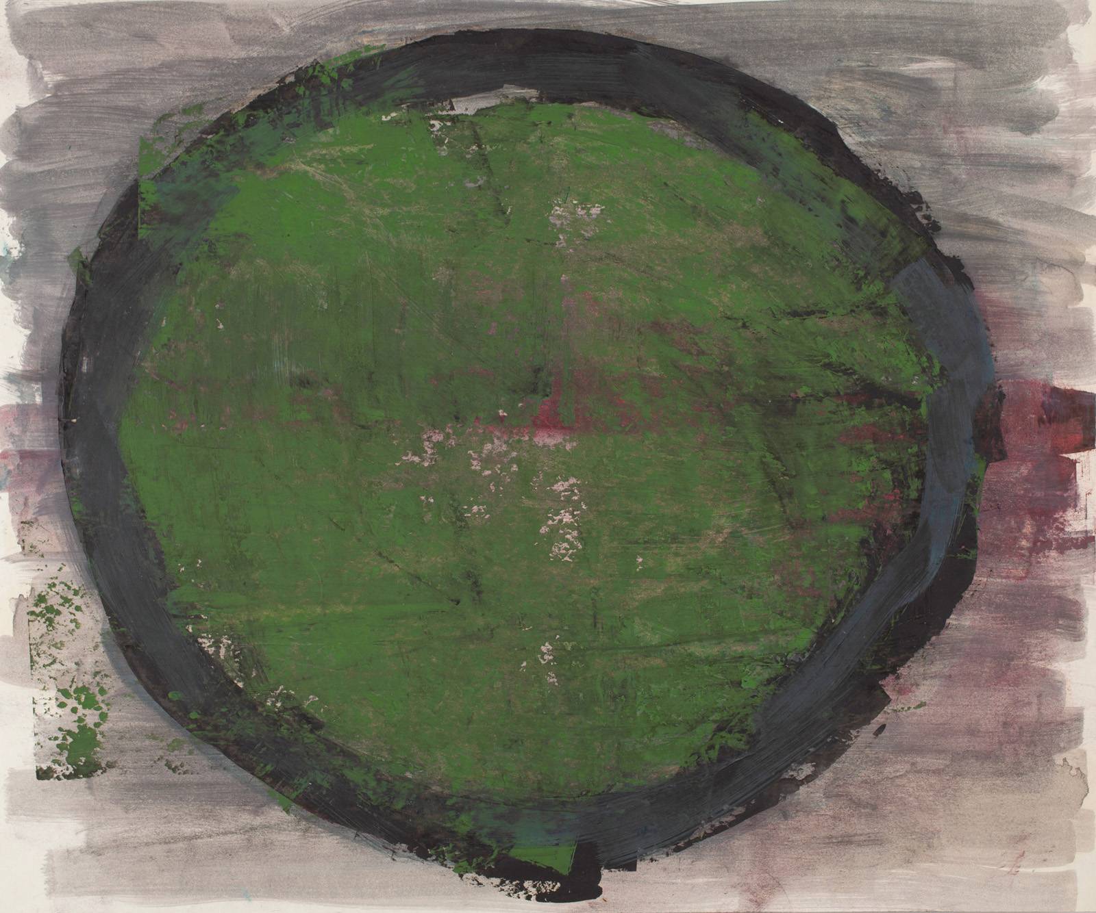 Kruh, 1984, olej, karton, 500 x 600 mm