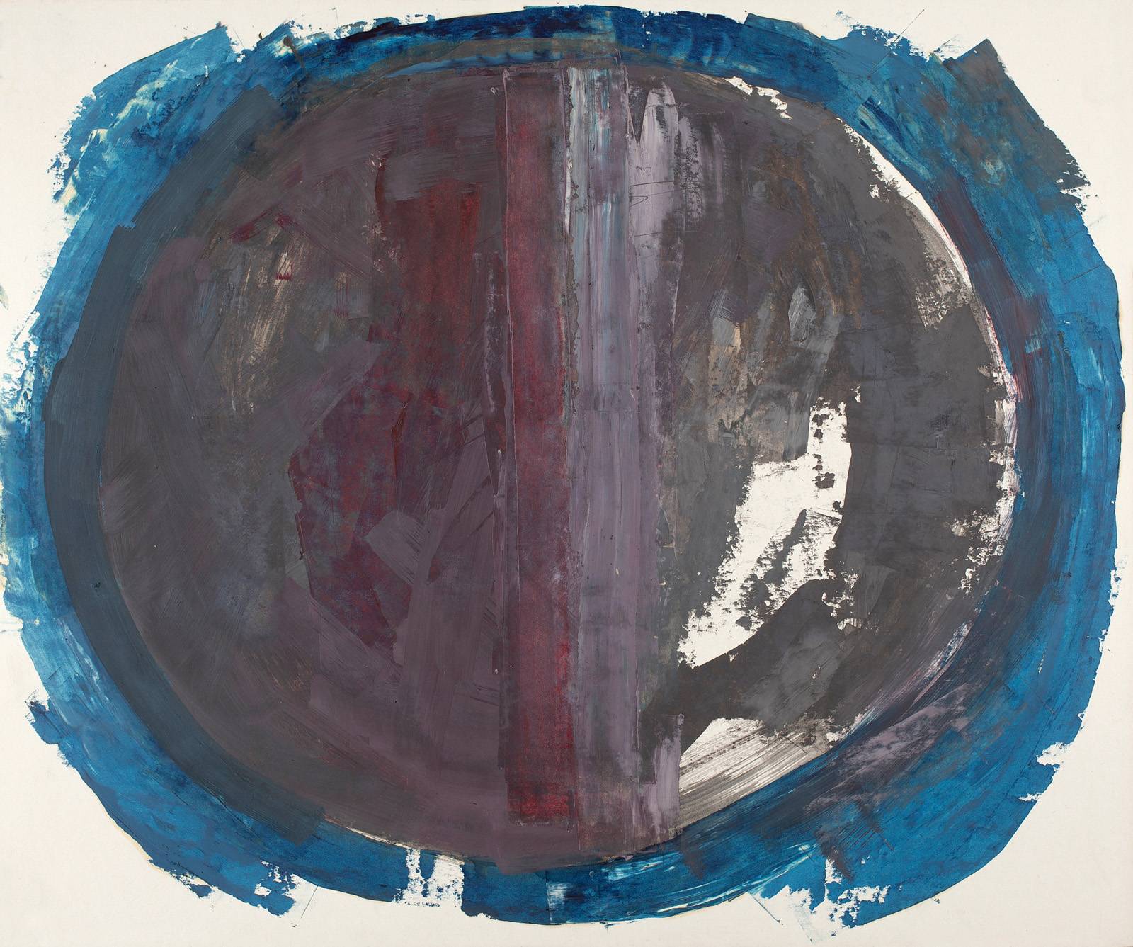 Kruh, 1984, olej, karton, 500 x 600 mm