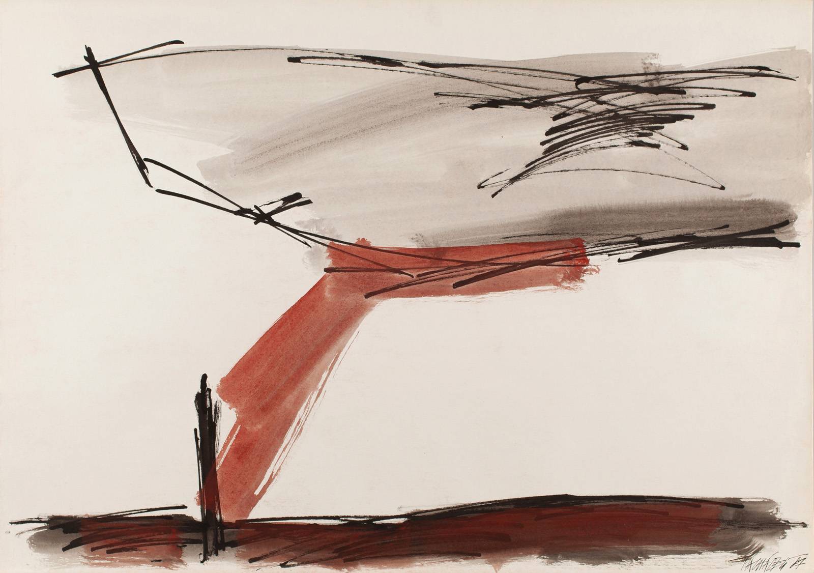 Z cyklu Figura a Mrak, 1987, 594 x 841 mm