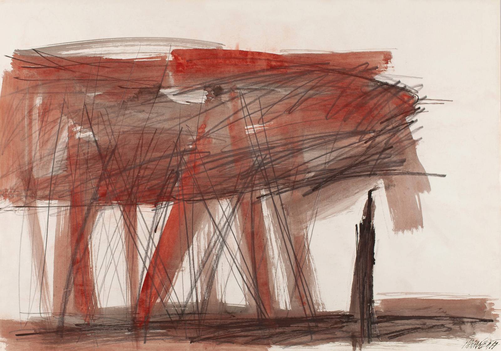 Z cyklu Figura a Mrak, 1987, 594 x 841 mm