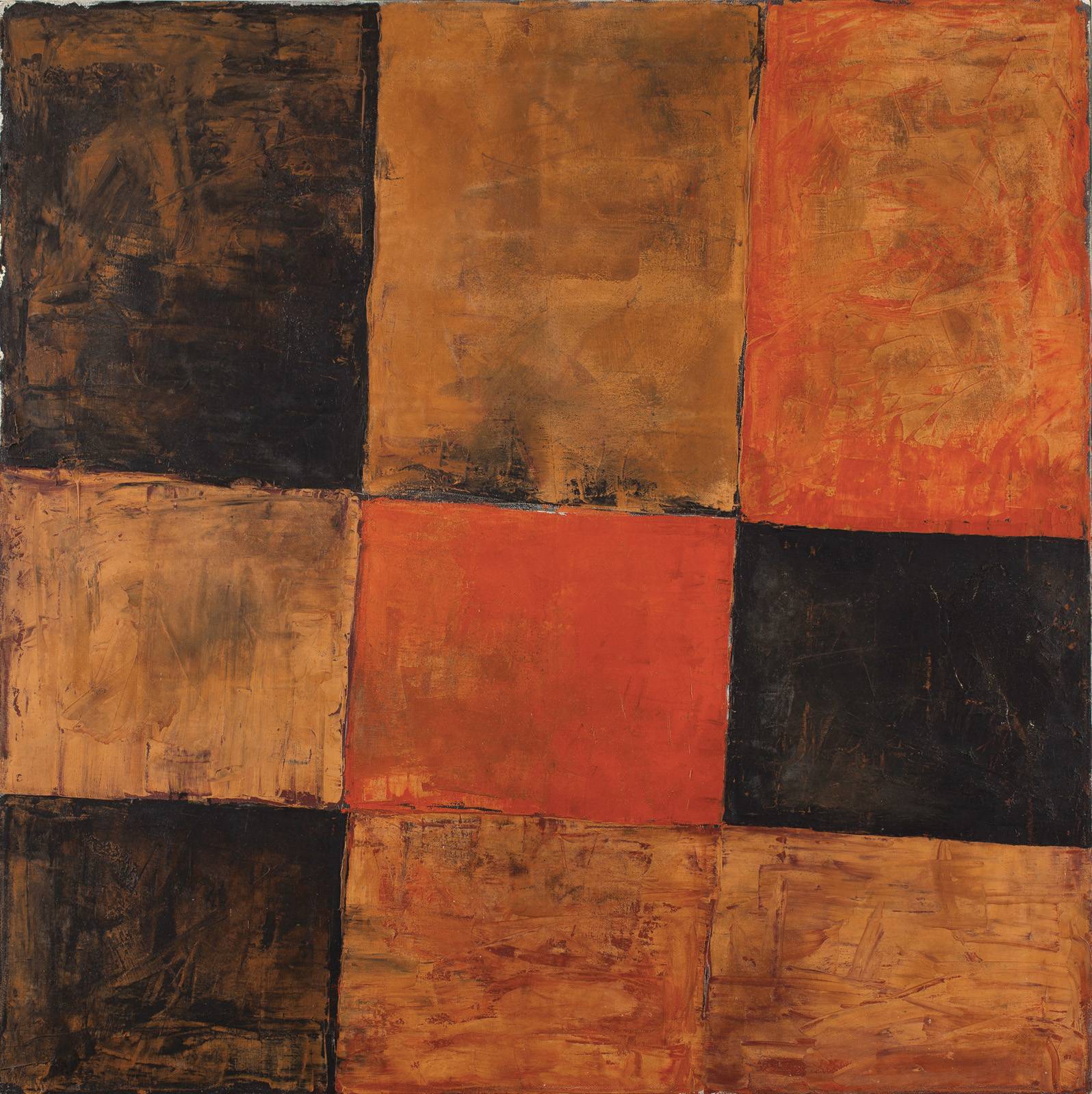 Pole, 1979,  olej, plátno,  65 x 65 cm