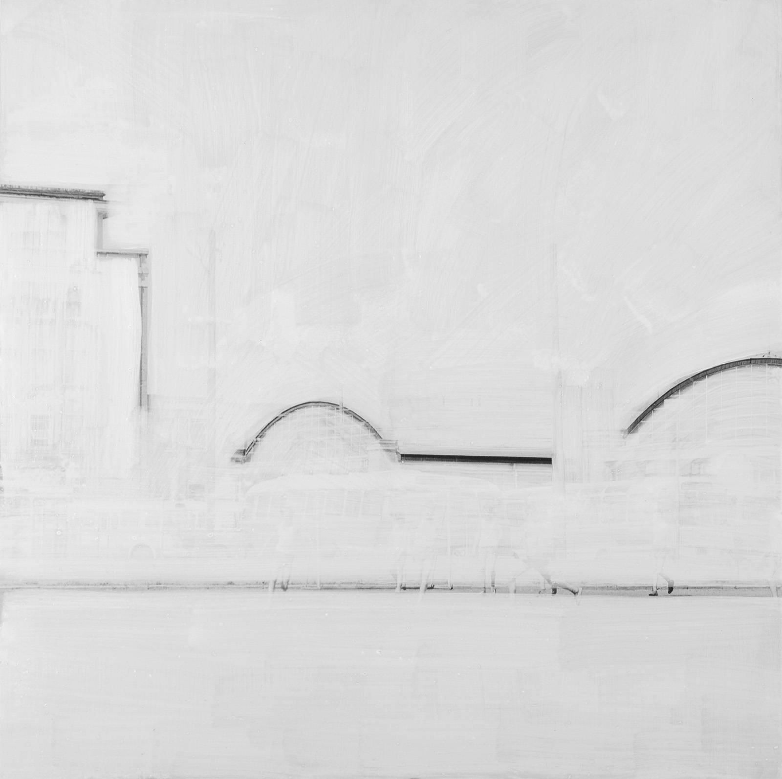 Z cyklu Město Z – přemalby, 2019, 60 x 60 cm