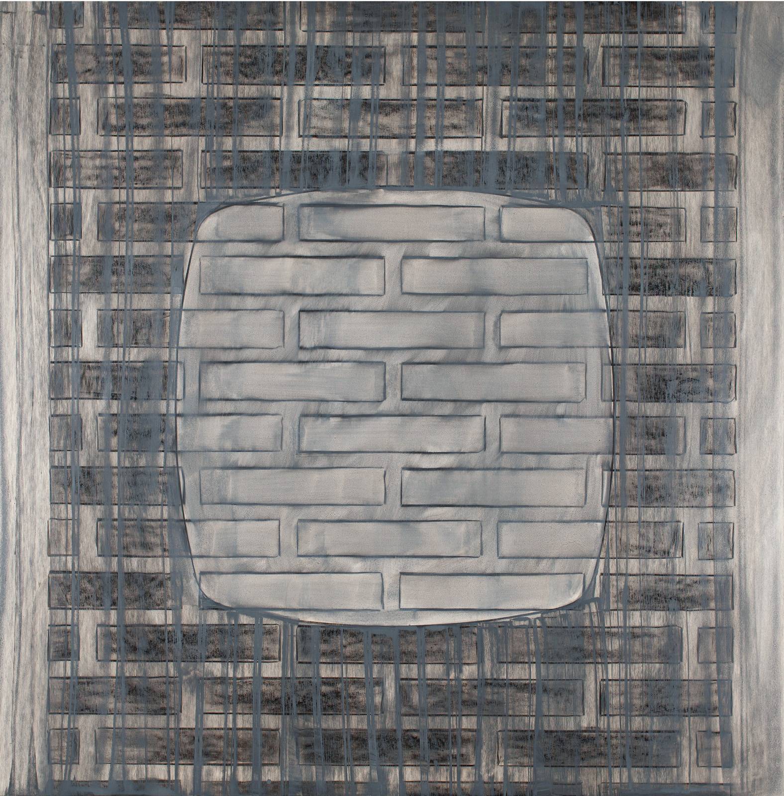 U stolu – Brusel, 2024, 120 x 120 cm